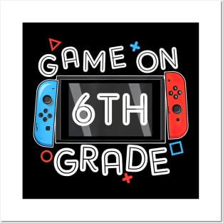 Gamer Back To School Funny Game On 6th Grade Posters and Art